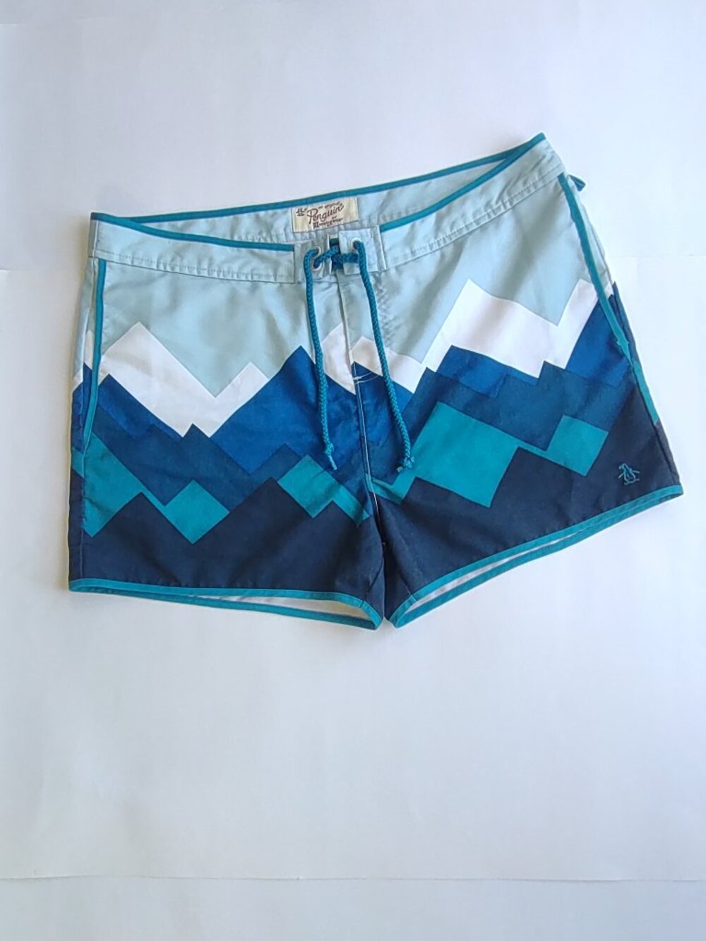 Original Penquin Men's Swim Trunks Briefs Size 34 Retro Euro LSummer Resort - Picture 2 of 9